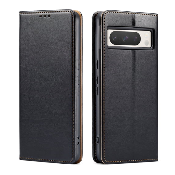 Allytech Wallet Case for Google Pixel 8, Vintage  PU Leather Magnetic Closure PU Leather Flip Folio Stand Cards Holders Shockproof Phone Case for Google Pixel 8 - Black
