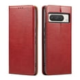 thumbnail image 1 of Allytech Wallet Case for Google Pixel 9 / 9 Pro, Vintage  PU Leather Magnetic Closure PU Leather Flip Folio Stand Cards Holders Shockproof Phone Case for Google Pixel 9 / 9 Pro - Red, 1 of 8