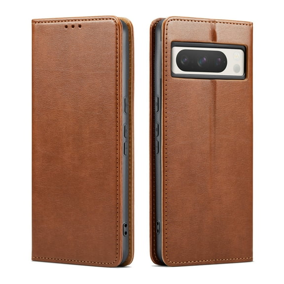 Allytech Wallet Case for Google Pixel 9 / 9 Pro, Vintage  PU Leather Magnetic Closure PU Leather Flip Folio Stand Cards Holders Shockproof Phone Case for Google Pixel 9 / 9 Pro - Brown