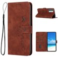 thumbnail image 1 of Allytech Wallet Case for Motorola Moto G200 5G 6.8 inch,Love Heart Embossed PU Leather Magnetic Closure Flip Holder ID Credit Card Slots Purse Shockproof Anti-scratch Phone Cover,Brown, 1 of 10
