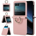 thumbnail image 1 of Allytech Wallet Case for Motorola Razr 40 Ultra with Ring, Hidden Credit Card Slots, Secure Finger Grip, Luxury PU Leather, Thin Shockproof Cover for Motorola Razr 40 Ultra - Pink, 1 of 6