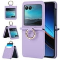 thumbnail image 1 of Allytech Wallet Case for Motorola Razr 40 Ultra with Ring, Hidden Credit Card Slots, Secure Finger Grip, Luxury PU Leather, Thin Shockproof Cover for Motorola Razr 40 Ultra - Purple, 1 of 6