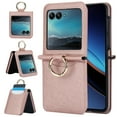 thumbnail image 1 of Allytech Wallet Case for Motorola Razr 40 Ultra with Ring, Hidden Credit Card Slots, Secure Finger Grip, Luxury PU Leather, Thin Shockproof Cover for Motorola Razr 40 Ultra - Rosegold, 1 of 6