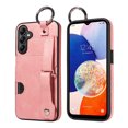 thumbnail image 1 of Allytech Wallet Case for Samsung Galaxy A14 5G, [Card Slot] [Ring Buckle] [Adjustable Wristband with Snap Buckles] Premium PU Leather Kickstand Shockproof Case Cover for Women Men - Pink, 1 of 10