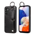 thumbnail image 1 of Allytech Wallet Case for Samsung Galaxy A14 5G, [Card Slot] [Ring Buckle] [Adjustable Wristband with Snap Buckles] Premium PU Leather Kickstand Shockproof Case Cover for Women Men - Black, 1 of 10