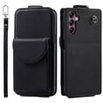 thumbnail image 1 of Allytech Wallet Case for Samsung Galaxy A14 5G with Hand Strap & Shoulder Strap, Flip Premium PU Leather Case with Credit Card Slots, Kickstand Magnetic Closure Shockproof Protective Case, Black, 1 of 7