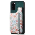 thumbnail image 1 of Allytech Wallet Case for Samsung Galaxy A14 5G, Upgrade RFID Blocking Floral Pattern Case for Girls Women Cards Holder Zipper Pocket Stand Slim Fit Phone Case for Galaxy A14 5G - Green, 1 of 9