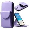thumbnail image 1 of Allytech Wallet Case for Samsung Galaxy A16 5G with Hand Strap & Shoulder Strap, Flip Premium PU Leather Case with Credit Card Slots, Kickstand Magnetic Closure Shockproof Protective Case, Purple, 1 of 7