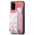 thumbnail image 1 of Allytech Wallet Case for Samsung Galaxy A21S, Upgrade RFID Blocking Floral Pattern Case for Girls Women Cards Holder Zipper Pocket Stand Slim Fit Phone Case for Galaxy A21S - Pink, 1 of 9