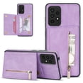 thumbnail image 1 of Allytech Wallet Case for Samsung Galaxy A51 4G, Premium PU Leather Zipper Cash Pocket Cards Holder Kickstand Feature Scratch Resistant Drop Protection Wallet Cover for Samsung Galaxy A51 4G, Purple, 1 of 6