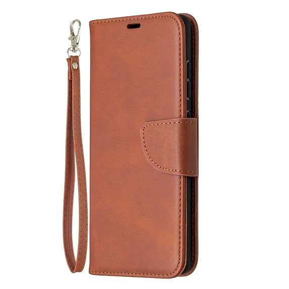 Allytech Wallet Case for Samsung Galaxy S20 FE 5G Phone, Premium PU Leather Cards Slots Holder Hand Wrist Strape Folding Stand Folio Flip Cover for Samsung Galaxy S20 Fan Edition 5G, Brown