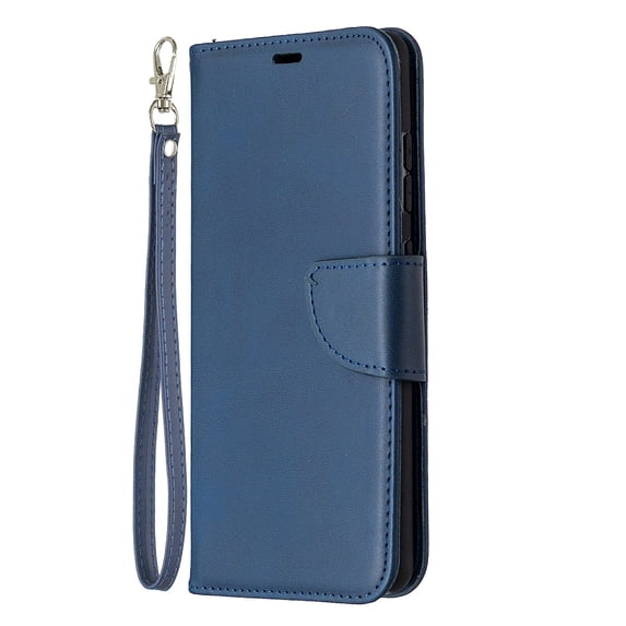Allytech Wallet Case for Samsung Galaxy S20 FE 5G Phone, Premium PU Leather Cards Slots Holder Hand Wrist Strape Folding Stand Folio Flip Cover for Samsung Galaxy S20 Fan Edition 5G, Blue