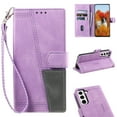 thumbnail image 1 of Allytech Wallet Case for Samsung Galaxy S21 FE (6.4 inch), Premium PU Leather Card Holder [RFID Blocking] Flip Folio Kickstand Magnetic Closure Wallet Hand Strap Case for Galaxy S21 FE 2022, Purple, 1 of 6