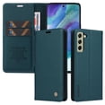 thumbnail image 1 of Allytech Wallet Case for Samsung Galaxy S21 FE,Premium PU Leather Hidden Magnetic Closure Folio Flip Card Slots Cash Pocket Kickstand Wallet Shockproof Phone Case,Blue, 1 of 11