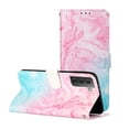 thumbnail image 1 of Allytech Wallet Case for Samsung Galaxy S21 Plus, PU Leather Folio Flip Stand Shockproof Protection TPU Inner Impact Resistant Cards Holder Case Cover for Samsung Galaxy S21 Plus,Pink Blue Marble, 1 of 7
