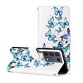 thumbnail image 1 of Allytech Wallet Case for Samsung Galaxy S21 Ultra, PU Leather Folio Flip Stand Shockproof Protection TPU Inner Impact Resistant Cards Holder Case Cover for Samsung Galaxy S21 Ultra,Butterflies, 1 of 7
