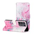 thumbnail image 1 of Allytech Wallet Case for Samsung Galaxy S21 Ultra, PU Leather Folio Flip Stand Shockproof Protection TPU Inner Impact Resistant Cards Holder Case Cover for Samsung Galaxy S21 Ultra,Pink Marble, 1 of 7