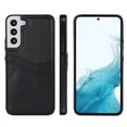 thumbnail image 1 of Allytech Wallet Case for Samsung Galaxy S22 - 2 Card Holder - Military Grade Drop Protection - Ultra Slim & Protective - Premium PU Leather Shockproof Phone Case for Women & Men - Black, 1 of 7