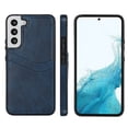 thumbnail image 1 of Allytech Wallet Case for Samsung Galaxy S22 - 2 Card Holder - Military Grade Drop Protection - Ultra Slim & Protective - Premium PU Leather Shockproof Phone Case for Women & Men - Blue, 1 of 7