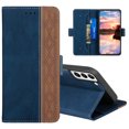 thumbnail image 1 of Allytech Wallet Case for Samsung Galaxy S22 5G 2022, Magnetic Closure Flip PU Leather Case with RFID Block Card Slots Viewing Kickstand Shockproof Protective Case for Galaxy S22 6.1" 2022, Blue, 1 of 6