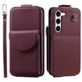 thumbnail image 1 of Allytech Wallet Case for Samsung Galaxy S22 Plus with Hand Strap & Shoulder Strap, Flip Premium PU Leather Case with Credit Card Slots, Kickstand Magnetic Closure Shockproof Protective Case, Winered, 1 of 7