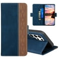 thumbnail image 1 of Allytech Wallet Case for Samsung Galaxy S22 Ultra 5G 2022, Magnetic Closure Flip PU Leather Case with RFID Block Card Slots Viewing Stand Shockproof Case for Galaxy S22 Ultra 6.8" 2022, Blue, 1 of 6