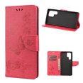 thumbnail image 1 of Allytech Wallet Case for Samsung Galaxy S22 Ultra 5G, Big Butterfly Embossed PU Leather Kickstand Flip Cover Shockproof Drop Protection Anti-scratch Wallet Cover for Samsung Galaxy S22 Ultra,Rose, 1 of 4