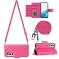 thumbnail image 1 of Allytech Wallet Case for Samsung Galaxy S23 with Card Cash Slots, Luxury Premium PU Leather Kickstand Shoulder Strap Lanyard Shockproof Anti-Fall Full Body Protective Flip Shell - Rose, 1 of 8