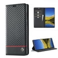 thumbnail image 1 of Allytech Wallet Case for Samsung Galaxy S23 Plus, Carbon Fiber PU Leather + Soft TPU Luxury Cover with Kickstand & Card Slots, Magnetic Closure Shockproof Anti-Fall Protective Case, Black-Horizontal, 1 of 9