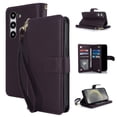 thumbnail image 1 of Allytech Wallet Case for Samsung Galaxy S23 Plus with Card Slots & Wrist Strap, [Magnetic Clasp] [RFID Blocking] Kickstand Premium PU Leather Shockproof Full Body Protection Case - Darkpurple, 1 of 6