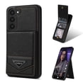 thumbnail image 1 of Allytech Wallet Case for Samsung Galaxy S23 Plus, Luxury PU Leather Kickstand Card Slots Magnetic Buckle RFID Blocking Shockproof Anti-Scratch Protective Case for Women Men - Black, 1 of 10