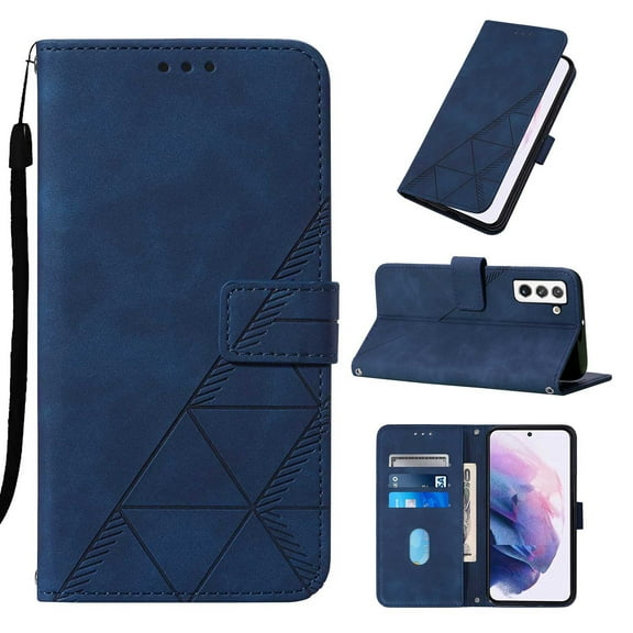 Allytech Wallet Case for Samsung Galaxy S23 Ultra (6.8 inch) 2023 Released, Simple Business Style PU Leather Flip Folio Kickstand Card Slots Magnetic Closure Case for Samsung S23 Ultra 5G, Darkblue