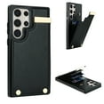 thumbnail image 1 of Allytech Wallet Case for Samsung Galaxy S23 Ultra, Case with Card Holder & Magnetic Buckle, RFID Blocking PU Leather Shockproof Anti-Fingerprint Anti-Fall Protective Case for Women Men, Black, 1 of 7