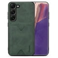 thumbnail image 1 of Allytech Wallet Case for Samsung Galaxy S24 with Card Holder, Ultra Thin Lightweight Retro PU Leather Kickstand Shockproof Anti-Scratch Back Case for Women Men - Green, 1 of 7