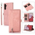 thumbnail image 1 of Allytech Wallet Case for Samsung Galaxy S24 FE, [9 Card Slots] [Zipper Pocket] Luxury PU Leather Kickstand Magnetic Clasp Cover with Shoulder Strap & Hand Strap, Shockproof Anti-Fall Case, Rosegold, 1 of 10