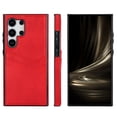 thumbnail image 1 of Allytech Wallet Case for Samsung Galaxy S24 Ultra - 2 Card Holder - Military Grade Drop Protection - Ultra Slim & Protective - Premium PU Leather Shockproof Phone Case for Women & Men - Red, 1 of 7