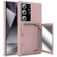 thumbnail image 1 of Allytech Wallet Case for Samsung Galaxy S24 Ultra with Card Holder, Built-in Mirror, Camera Screen Protection, Drop Protection Anti-Scratch Cover Case for Samsung Galaxy S24 Ultra - Rosegold, 1 of 6