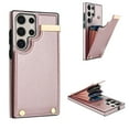 thumbnail image 1 of Allytech Wallet Case for Samsung Galaxy S24 Ultra, Case with Card Holder & Magnetic Buckle, RFID Blocking PU Leather Shockproof Anti-Fingerprint Anti-Fall Protective Case for Women Men, Rosegold, 1 of 7
