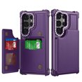 thumbnail image 1 of Allytech Wallet Case for Samsung Galaxy S24 Ultra with Credit Card Slots, Kickstand Anti-Fall Shockproof Camera Screen Protection Soft TPU Frame Premium PU Leather Magnetic Clasp Case - Purple, 1 of 8