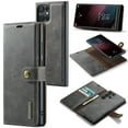 thumbnail image 1 of Allytech Wallet Case for Samsung Galaxy S25 Ultra with 3 Card Slots & Cash Pocket, 2 in 1 Detachable Strong Magnetic Case, Retro PU Leather Shockproof Magnetic Clasp Slim Protective Shell - Gray, 1 of 8