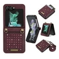 thumbnail image 1 of Allytech Wallet Case for Samsung Galaxy Z Flip 5, Z Flip 5 Cover, Glitter Bling PU Leather RFID Blocking Cards Holder Flip Shockproof Protective Stand Phone Case for Samsung Galaxy Z Flip 5 - Winered, 1 of 8