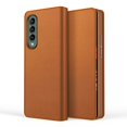 thumbnail image 1 of Allytech Wallet Case for Samsung Galaxy Z Fold4 7.6 inch 2022, Card Slots Wallet Purse Magnetic Removable Phone Cover PU Leather Folio Flip Stand Case,Brown, 1 of 7