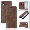 thumbnail image 1 of Allytech Wallet Case for Apple iPhone XR 6.1 inch,RFID Blocking Premium Leather Card Holder Magnetic Flip Kickstand Phone Cover,Brown, 1 of 10