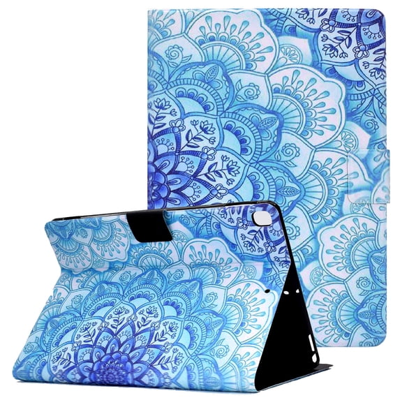 Allytech Wallet Case for iPad 9 2021/iPad 8 2020/iPad 7 2019, PU Leather Folio Smart Auto Wake Sleep Kickstand Card Slots Case for iPad 10.2 inch 2021(9th Gen)/iPad 8th/7th Gen 2020/2019, Mandala