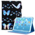 thumbnail image 1 of Allytech Wallet Case for iPad Mini 6(2021), iPad Mini 6th Gen 8.3 inch Cover with Pencil Slot, Auto Sleep Wake PU Leather Protective Adjustable Stand Card Pocket Cover for iPad Mini 6, Blue Butterfly, 1 of 7