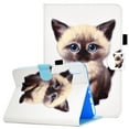 thumbnail image 1 of Allytech Wallet Case for iPad Mini 6 Cover[8.3 inch 2021 Release], Auto Wake Sleep Magnetic Closure Soft TPU Back Shockproof Protective PU Leather Stand Case with Pen Holder/Card Slot, Kitten, 1 of 7