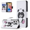 thumbnail image 1 of Allytech Wallet Case for iPhone 13 Mini (5.4 inch 2021 Release), Colorful Painting PU Leather Flip Folio Case with Card Holders Kickstand Shockproof Case for iPhone 13 Mini 2021, Cute Panda, 1 of 4
