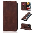 thumbnail image 1 of Allytech Wallet Case for iPhone 13 Pro 6.1" Compatible with MagSafe, Support Wireless Charger Vegan PU Leather Flip Magnetic Stand Case with Card Holders [RFID Blocking], Coffee, 1 of 12