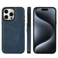 thumbnail image 1 of Allytech Wallet Case for iPhone 13 Pro Max - 2 Card Holder - Military Grade Drop Protection - Ultra Slim & Protective - Premium PU Leather Shockproof Phone Case for Women & Men - Blue, 1 of 7