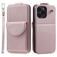 thumbnail image 1 of Allytech Wallet Case for iPhone 13 Pro Max with Hand Strap & Shoulder Strap, Flip Premium PU Leather Case with Credit Card Slots, Kickstand Magnetic Closure Shockproof Protective Case, Rosegold, 1 of 8